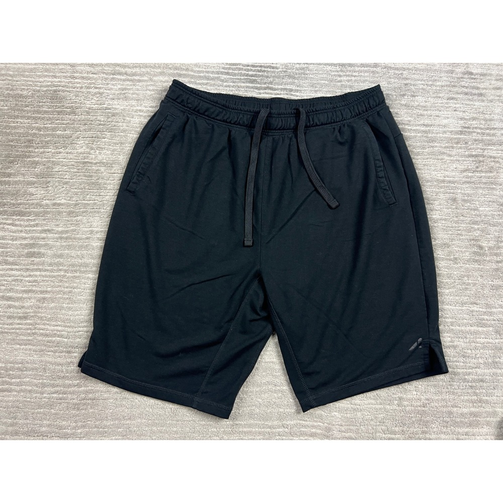 Avia Athletic Shorts Mens Large Black Qwick-Dry Drawstring Activewear 36-38